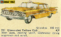 <a href='../files/catalogue/Corgi/221/1961221.jpg' target='dimg'>Corgi 1961 221  Chevrolet Yellow Cab</a>