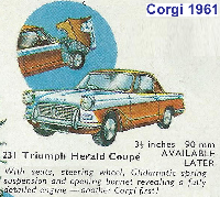 <a href='../files/catalogue/Corgi/231/1961231.jpg' target='dimg'>Corgi 1961 231  Triumph Herald</a>