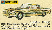 <a href='../files/catalogue/Corgi/211s/1963211s.jpg' target='dimg'>Corgi 1963 211s  Studebaker Golden Hawk</a>
