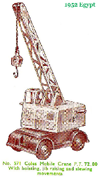 <a href='../files/catalogue/Dinky/571/1952571.jpg' target='dimg'>Dinky 1952 571  Coles Mobile Crane</a>