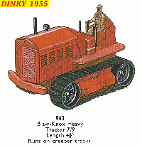 <a href='../files/catalogue/Dinky/963/1955963.jpg' target='dimg'>Dinky 1955 963  Blaw Knox Heavy Tractor</a>