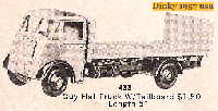 <a href='../files/catalogue/Dinky/433/1957433.jpg' target='dimg'>Dinky 1957 433  Guy Warrier Flat Truck with Tailboard</a>