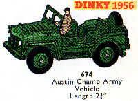 <a href='../files/catalogue/Dinky/674/1957674.jpg' target='dimg'>Dinky 1957 674  Austin Champ Army Vehicle</a>
