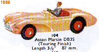 <a href='../files/catalogue/Dinky/104/1958104.jpg' target='dimg'>Dinky 1958 104  Aston Martin DB3S (Touring Finish)</a>