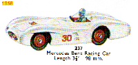 <a href='../files/catalogue/Dinky/237/1958237.jpg' target='dimg'>Dinky 1958 237  Mercedes Benz Racing Car</a>