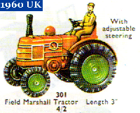 <a href='../files/catalogue/Dinky/301/1960301.jpg' target='dimg'>Dinky 1960 301  Field Marshall Tractor</a>