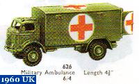<a href='../files/catalogue/Dinky/626/1960626.jpg' target='dimg'>Dinky 1960 626  Military Ambulance</a>
