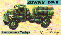 <a href='../files/catalogue/Dinky/643/1960643.jpg' target='dimg'>Dinky 1960 643  Army Water Tanker</a>