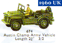 <a href='../files/catalogue/Dinky/674/1960674.jpg' target='dimg'>Dinky 1960 674  Austin Champ Army Vehicle</a>
