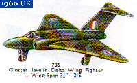 <a href='../files/catalogue/Dinky/735/1960735.jpg' target='dimg'>Dinky 1960 735  Gloster Javelin Delta Wing Fighter</a>
