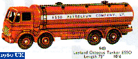 <a href='../files/catalogue/Dinky/943/1960943.jpg' target='dimg'>Dinky 1960 943  Layland Octopus Tanker Esso</a>