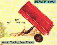 <a href='../files/catalogue/Dinky/319/1962319.jpg' target='dimg'>Dinky 1962 319  Weeks Tipping Farm Trailer</a>