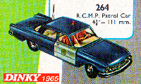 <a href='../files/catalogue/Dinky/264/1965264.jpg' target='dimg'>Dinky 1965 264  Cadillac RCMP Patrol Car</a>