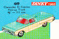 <a href='../files/catalogue/Dinky/449/1965449.jpg' target='dimg'>Dinky 1965 449  Chevrolet El Camino Pickup Truck</a>