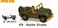 <a href='../files/catalogue/Dinky/674/1970674.jpg' target='dimg'>Dinky 1970 674  Austin Champ Army Vehicle</a>