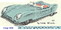 <a href='../files/catalogue/Corgi/151/1958151.jpg' target='dimg'>Corgi 1958 151  Lotus XI Le Mans Racing Car</a>