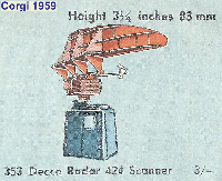 <a href='../files/catalogue/Corgi/353/1959353.jpg' target='dimg'>Corgi 1959 353  Decca Radar 424 Scanner</a>