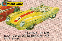<a href='../files/catalogue/Corgi/151a/1963151a.jpg' target='dimg'>Corgi 1963 151a  Lotus XI Racing Car</a>