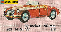 <a href='../files/catalogue/Corgi/302/1963302.jpg' target='dimg'>Corgi 1963 302  MGA Sports Car</a>
