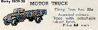 <a href='../files/catalogue/Dinky/22c/193822c.jpg' target='dimg'>Dinky 1938 22c  Motor Truck</a>