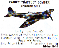 <a href='../files/catalogue/Dinky/60s/194160s.jpg' target='dimg'>Dinky 1941 60s  Fairy Battle Bomber</a>
