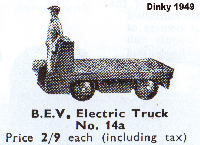 <a href='../files/catalogue/Dinky/14a/194914a.jpg' target='dimg'>Dinky 1949 14a  BEV Electric Truck</a>