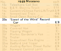 <a href='../files/catalogue/Dinky/23e/194923e.jpg' target='dimg'>Dinky 1949 23e  Speed of the Wind</a>