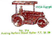 <a href='../files/catalogue/Dinky/25p/195225p.jpg' target='dimg'>Dinky 1952 25p  Aveling-Barford Diesel Roller</a>