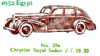 <a href='../files/catalogue/Dinky/39e/195239e.jpg' target='dimg'>Dinky 1952 39e  Chrysler Royal Sedan</a>