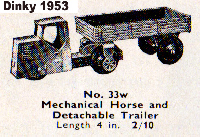 <a href='../files/catalogue/Dinky/33w/195333w.jpg' target='dimg'>Dinky 1953 33w  Mechanical Horse and Open Wagon</a>