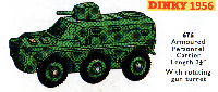 <a href='../files/catalogue/Dinky/676/1956676.jpg' target='dimg'>Dinky 1956 676  Armoured Personnel Carrier</a>