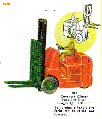 <a href='../files/catalogue/Dinky/401/1958401.jpg' target='dimg'>Dinky 1958 401  Coventry Climax Fork Lift Truck</a>