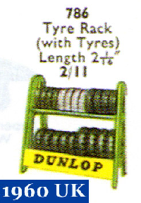 <a href='../files/catalogue/Dinky/786/1960786.jpg' target='dimg'>Dinky 1960 786  Tyre Rack with Tyres</a>