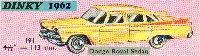 <a href='../files/catalogue/Dinky/191/1962191.jpg' target='dimg'>Dinky 1962 191  Dodge Royal Sedan</a>