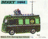 <a href='../files/catalogue/Dinky/968/1962968.jpg' target='dimg'>Dinky 1962 968  BBC TV Roving Eye Vehicle</a>